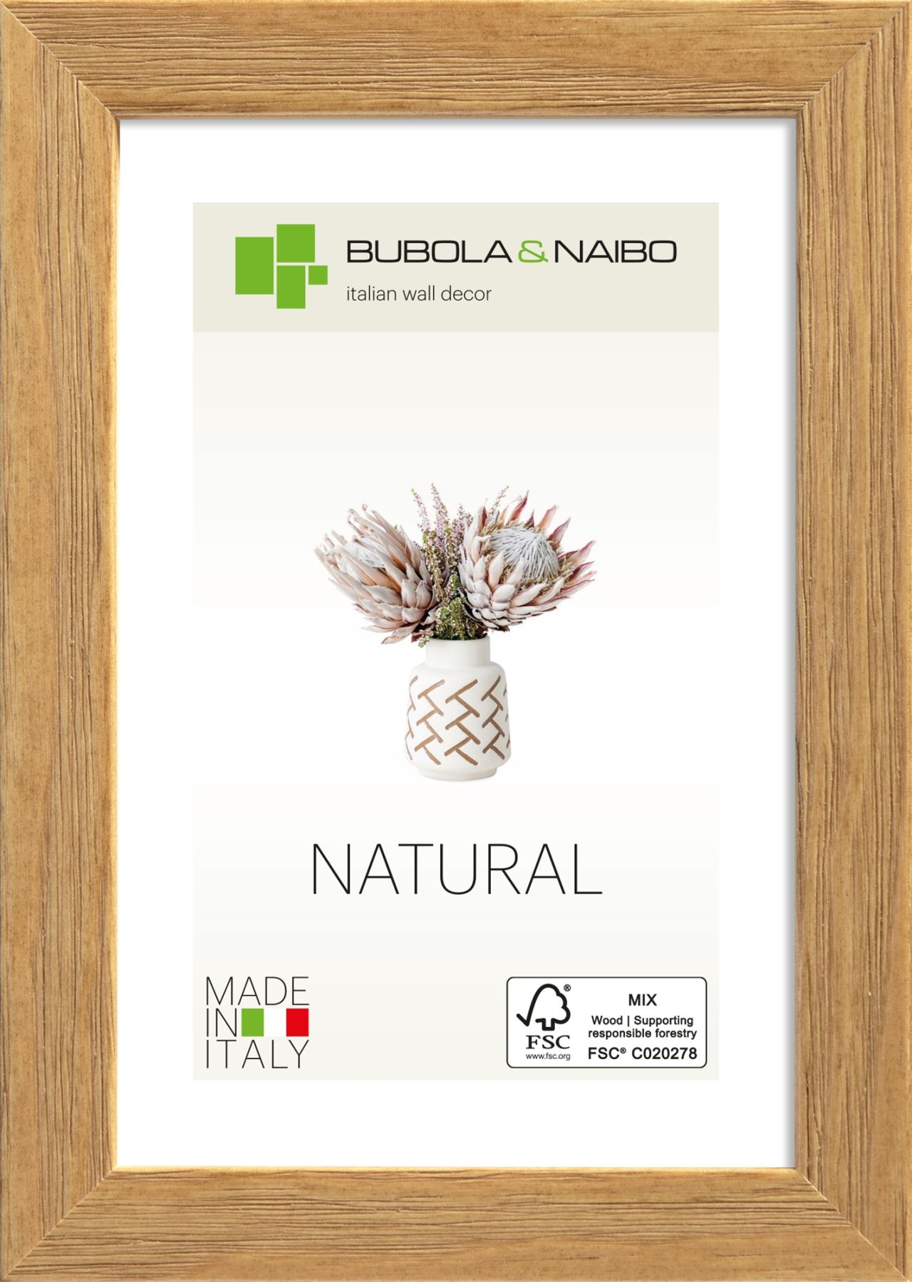 CORNICE IN LEGNO TULIPA 6340 - frontale