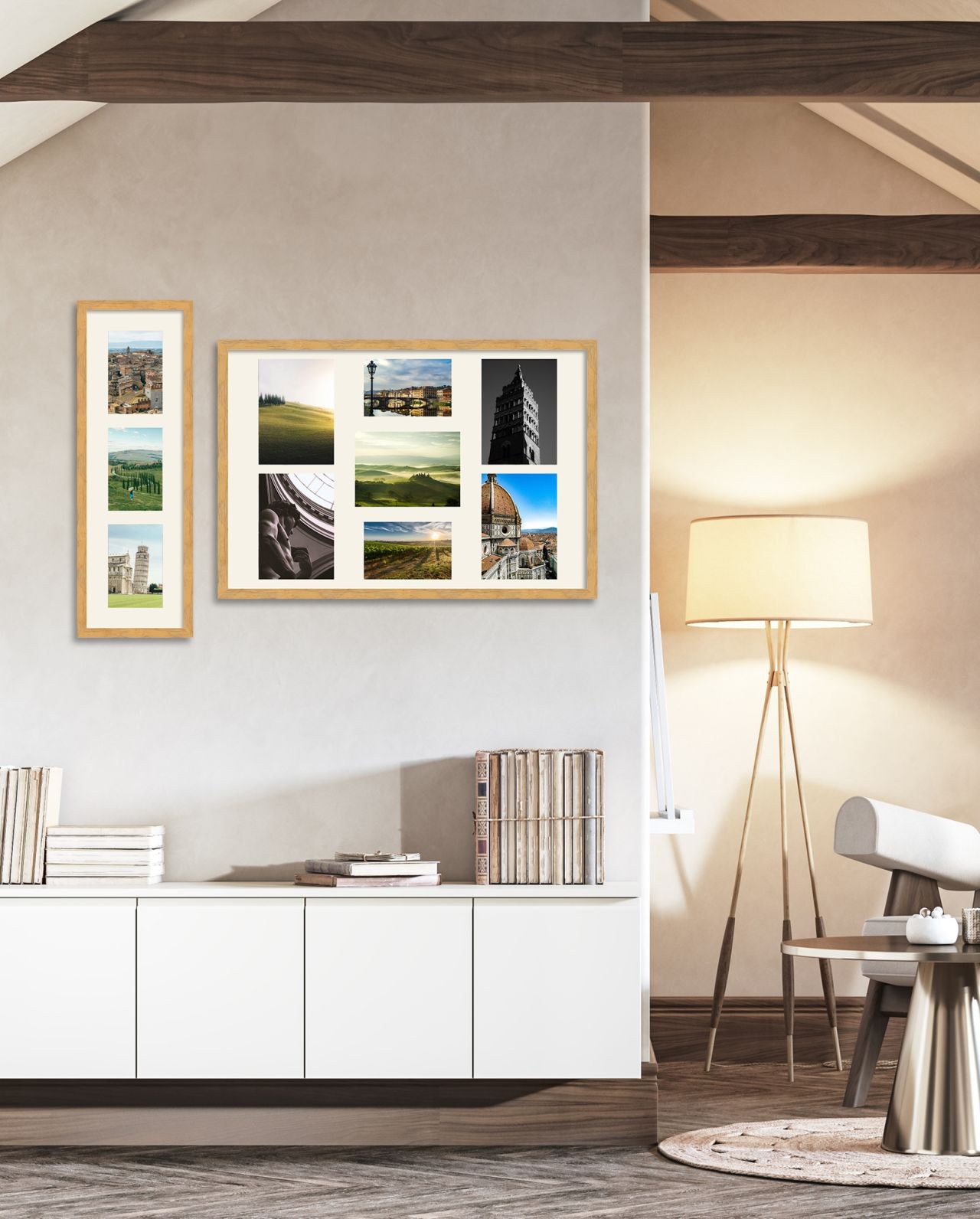 CORNICE IN LEGNO TULIPA 6340C - ambientata