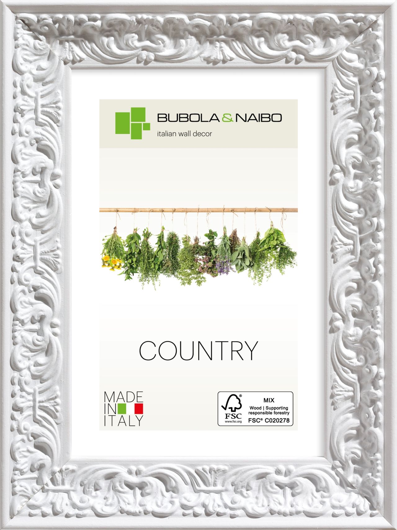 CORNICE IN LEGNO AMBER 6450 - frontale