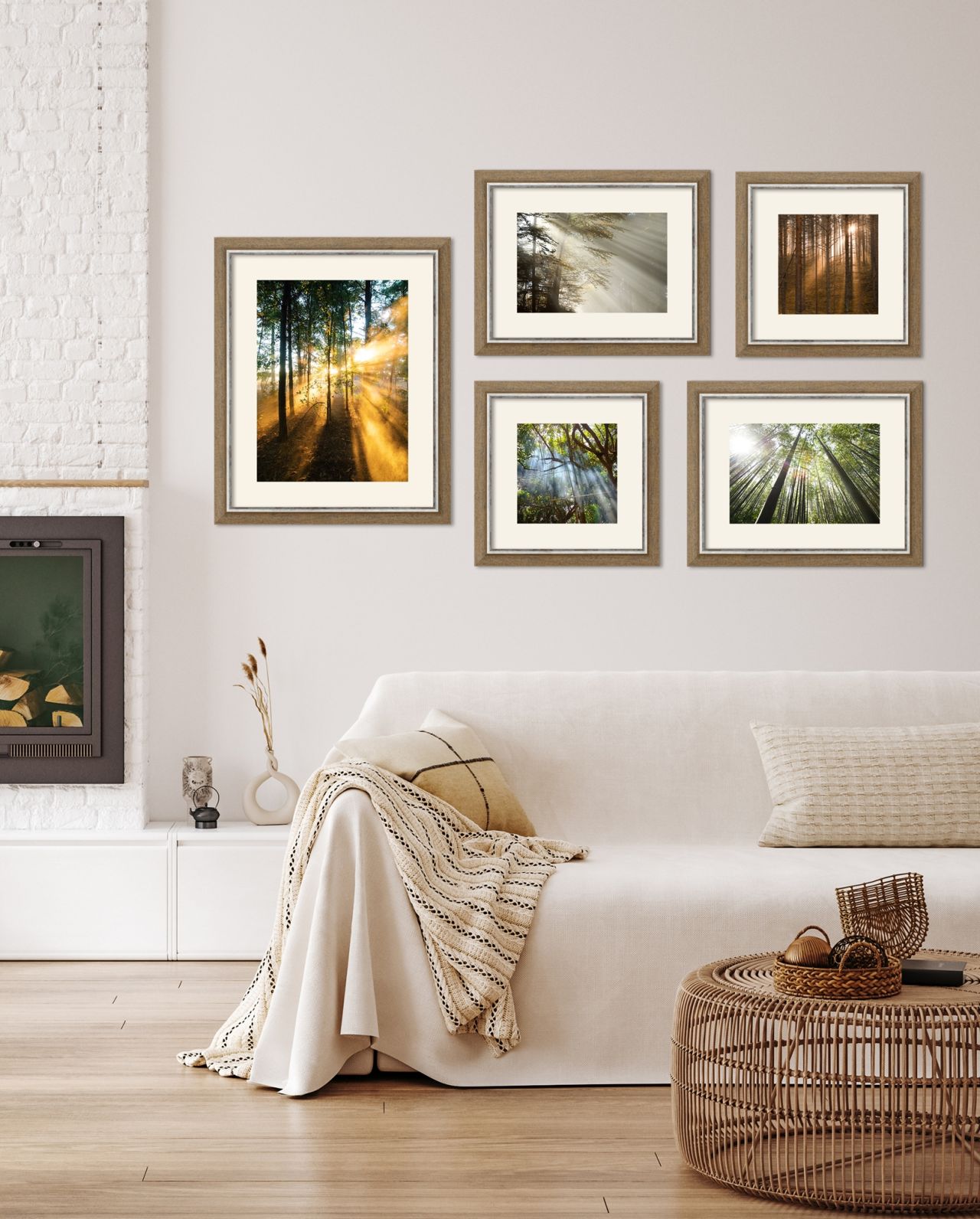 CORNICE IN LEGNO TAIGA 6720C - ambientata