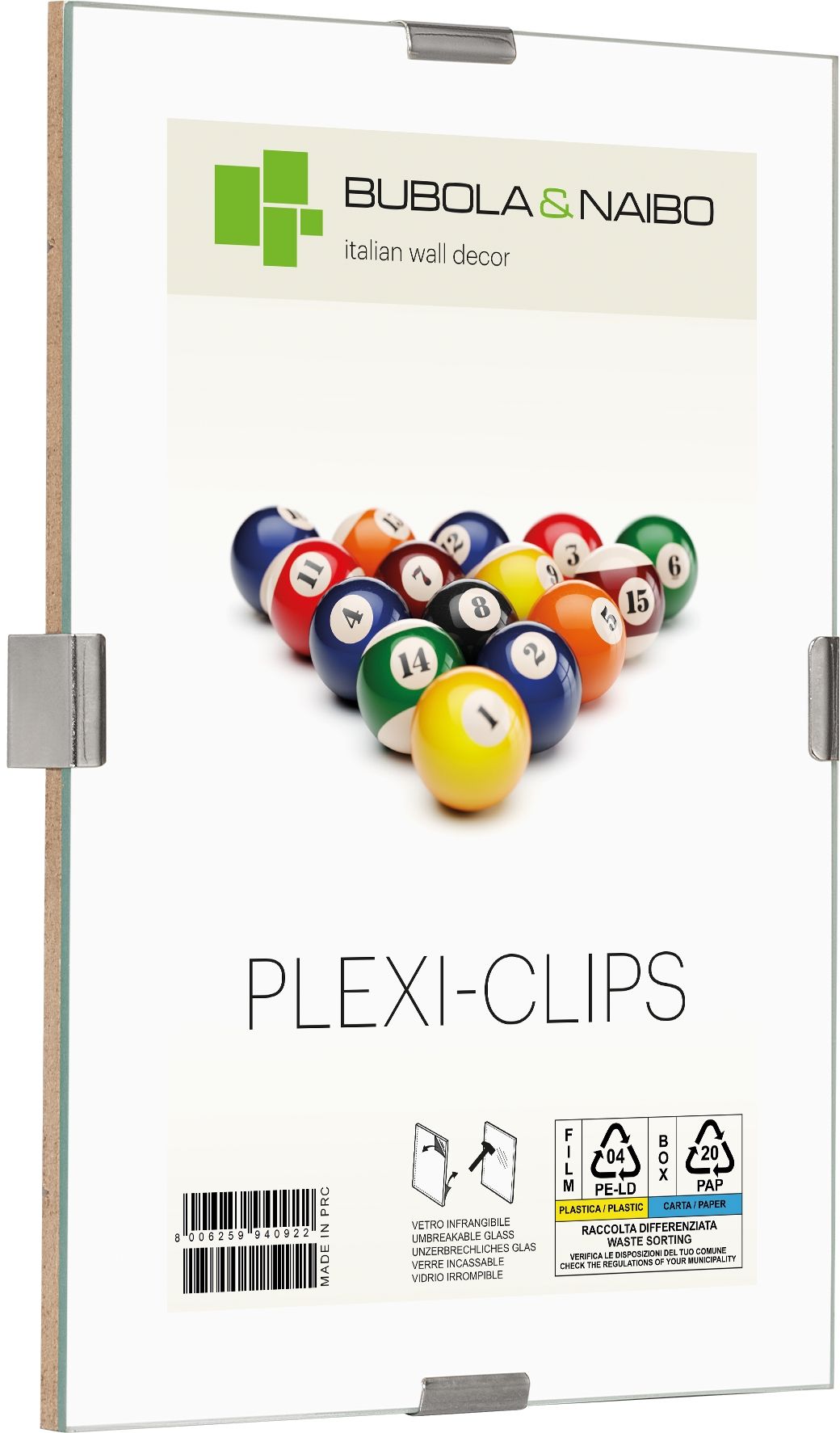 MINIMAL SERIE PLEXI-CLIPS GIO - laterale