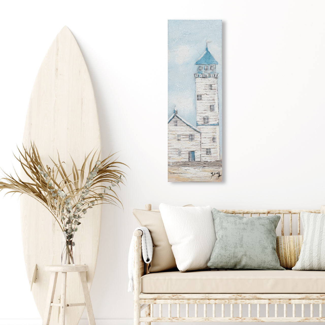 DIPINTO ART. W910 30X90 FSC100 - ambientata