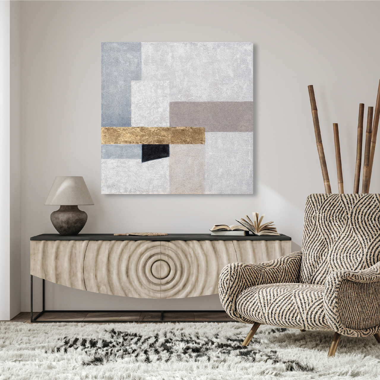 DIPINTO ART. Z720 100X100 FSC 100 - ambientata