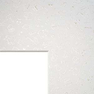 PASSEPARTOUT IN FOGLI BIANCO L219 - angolo