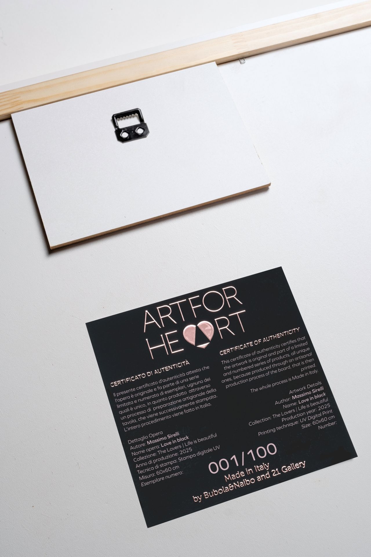 ARTFORHEART SIRELLI – THE LOVERS ‘LOVE IN BLACK’ SL02